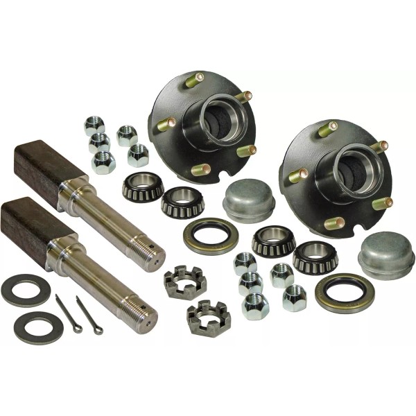 Rigid Hitch Pair of 5-Bolt on 4-1/2 Inch Hub Assembly