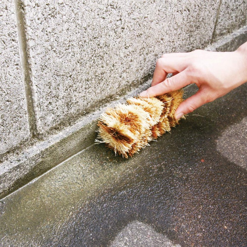 アズマ たわし 角までコケ無いたわしロング 幅:約5cm 全長:約14cm コケ・汚れ落としに。 AZ728