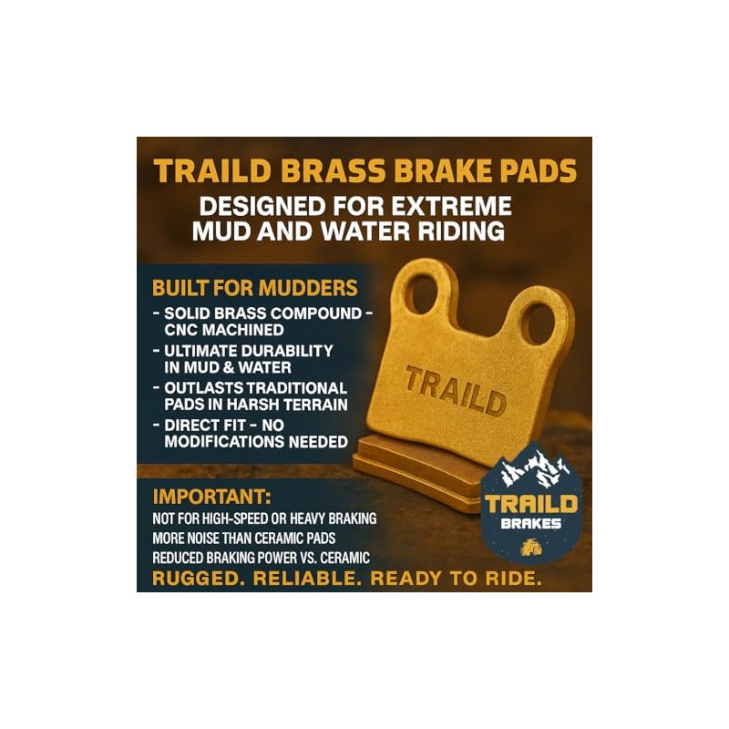Traild Brass Brake Pad Set for Honda Talon 1000R/1000X/1000X-4 2019-2026