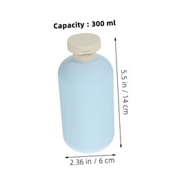 Ipetboom 4PCS Plastic Refillable Travel Bottles with Flip Cap Empty Lotion Shampoo Body Wash Containers for Skincare and Business Trips