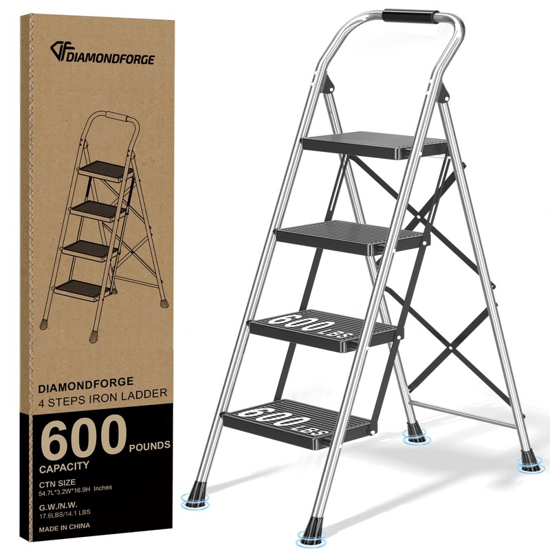 Step Ladder Foldable Folding Stool - for Home Adults Kitchen
