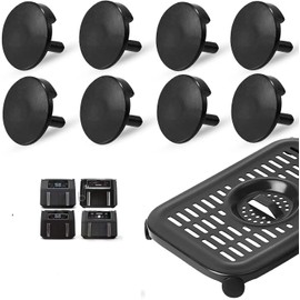 Air Fryer Accessories Replacement Bumpers for Ninja Foodi Airy Fryer, 8 PCS, Silicone Feet Tabs Tips Accessories for Ninja Foodi DZ201 DZ090 DZ100 DZ401 DZ550