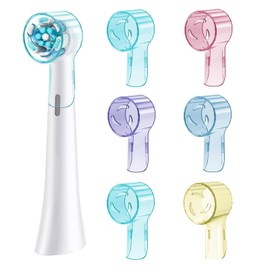 6 Pack Toothbrush Covers Compatible with Oral B iO Replacement Heads, Toothbrush Cover Caps Compatible with Oral B Bruan Pro 1000 Electric Toothbrush Head，iO Toothbrush Head Cover for Travel & Home