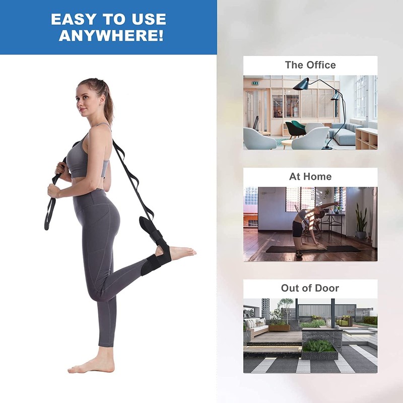 Yoga Stretching Strap，Exercise and Leg Lift Straps，Leg and Calf Stretcher