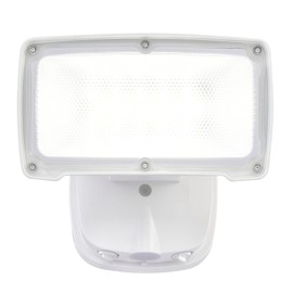 AWSENS 26W Flood Lights Outdoor, CCT Integrated LED Security Light Fixture, 1 Head Exterior LED Outdoor Light with Dusk to Dawn Control, ETL Water Resistant for Garage, Yard, Porch (White)