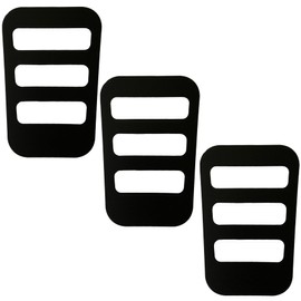 Paris 16K Pocket Square Holder, Made in Japan, Men's Handkerchief, Plain, Wedding, Black, Fixed, Set of 3