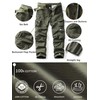 AKHIKING Men's Camo Cargo Pants Work Cotton Tactical Combat Military