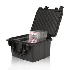 G-PLUS Graded Card Storage Box for BGS PSA SGC FGS Weatherproof Graded Sports Trading Cards(Small, Black)