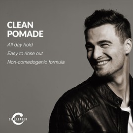 Challenger Fragrance Free Cream Pomade | Non-Comedogenic Styling Product | Unscented Hair Gel | Medium Firm Hold & Clean Ingredients | 1.5oz