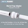 Keeney 96IPK Insta-Plumb 1-1/4 in. Plastic Push-to-Connect Trap Adapter, White