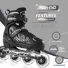 ECOO Inline Skates for Girls and Boys Ages 5-8 8-12