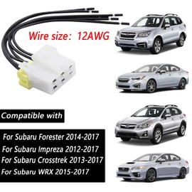 12AWG Manual Heater AC HVAC Control Replacement Wire Pigtail for Subaru Impreza 2012-2017 Subaru Crosstrek 2013-2017 Subaru Forester 2014-2017 WRX 2015-2017 Blower Motor Wire Pigtail 655-58785 12GA