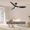 Roomratv Ceiling Fans with Lights, 52 Inch Ceiling Fan with