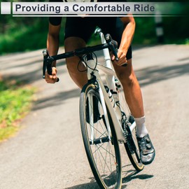 RATCHROLL 1 Pc Universal Bike Seat Posts Shock-Absorbing 27.2x300mm Bike Saddle Post Seat Tube Silver Tone Aluminum Alloy