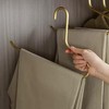 Set of 2 Premium Gold Metal Pants Hangers | Heavy-Duty
