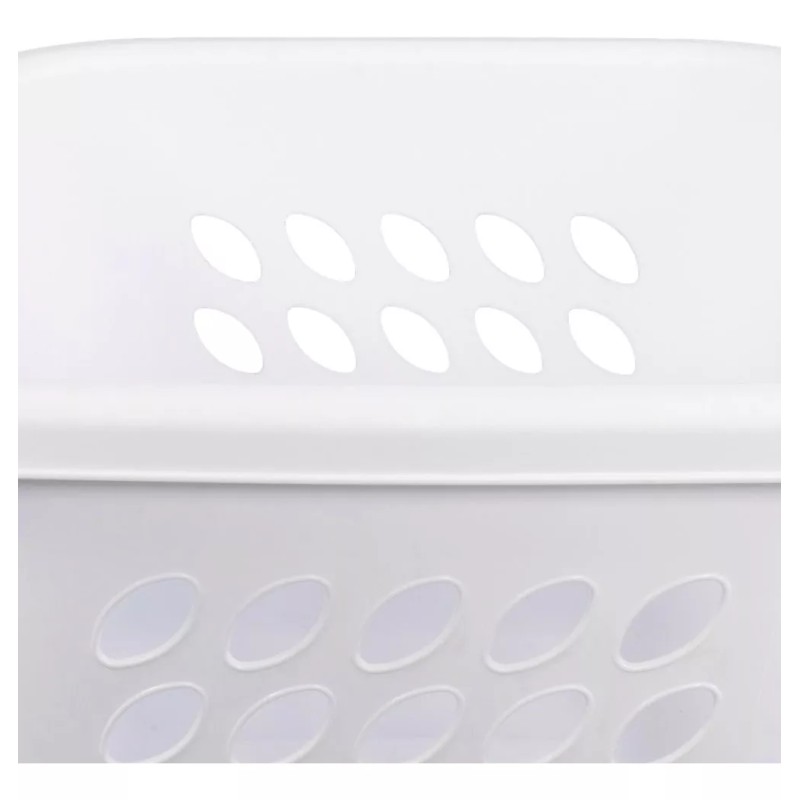 Sterilite Cesto Lavanderia Plástico Organizador Almacenamiento Blanco