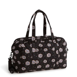 Vera Bradley Premium Cotton Miramar Weekender, Feathery Bouquets