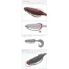 Keitech Flapper Grub 4 inch #024 Silver Pearl Glow