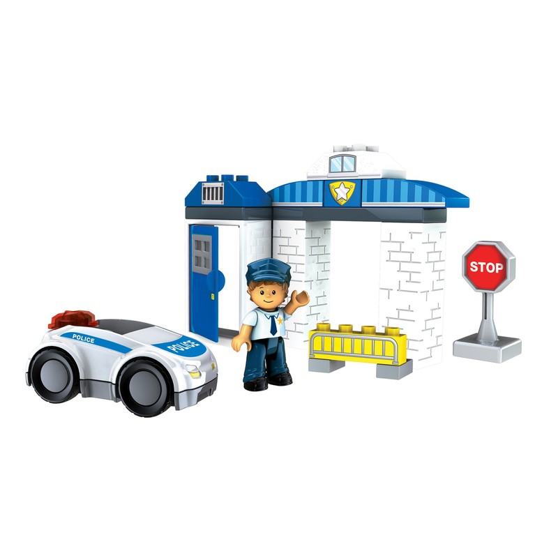 Mega Bloks Blok Town Police Patrol Buildable Playset