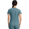 Med Couture V-Neck Scrub Top for Women with 4 Pockets,
