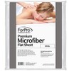ForPro Professional Collection Premium Microfiber Flat Sheet, Ultra-Light, Stain and