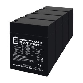 Mighty Max 6V 14Ah Fast-on Replaces Parmak 901 Solar Powered El. Fences - 4 Pack