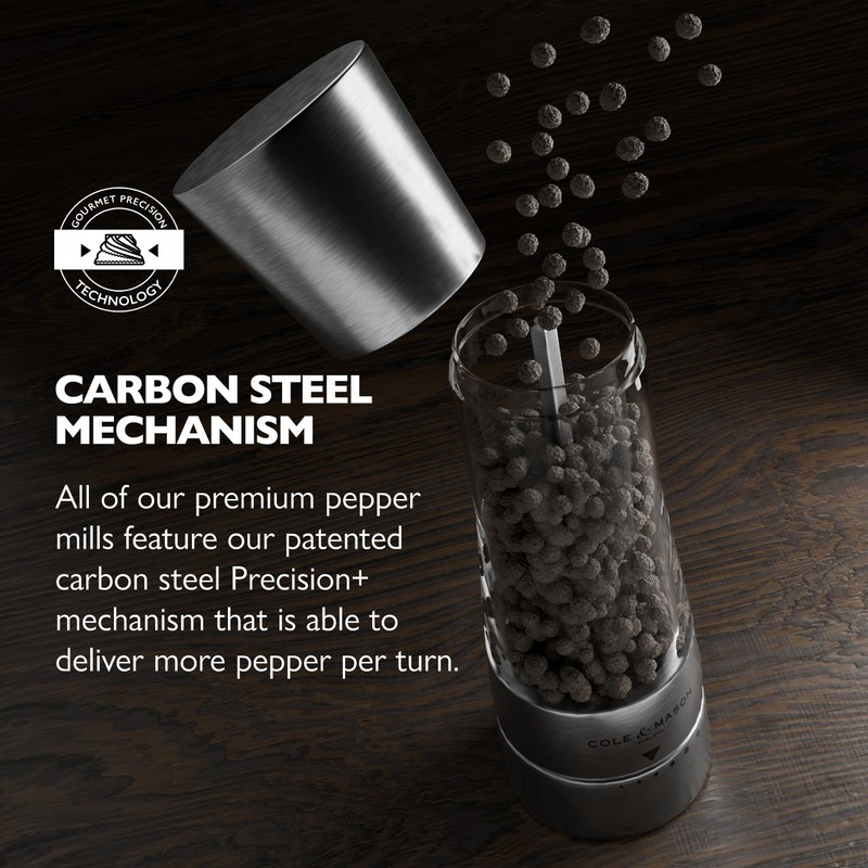Cole & Mason Derwent Pepper Mill - Refillable Pepper Grinder