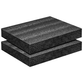 Cushioning Sponge Cushion Material Polyethylene Foam Block Cushion Seat (Medium (11.8 x 9.8 x 1.6 inches (30 x 25 x 4 cm) x 2 pcs)