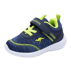 KangaROOS Unisex Children's Ky-chummy Ev Trainers, Dk Navy Lime