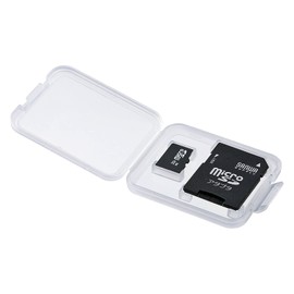 Sanwa Supply FC-MMC10MICN Memory Card Clear Case (For Micro SD Card, Set of 6)