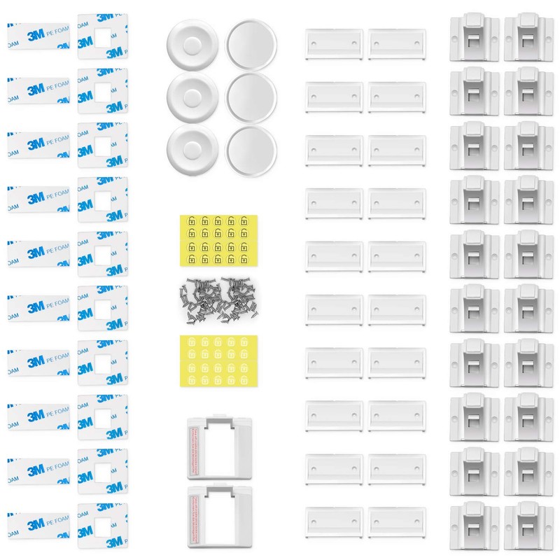 Baby Safety Magnetic Cupboard Lock White