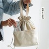Lunch Bag, Canvas, Insulated Lunch Bag, Drawstring Bag, Insulated Lunch
