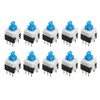 HALJIA 10 6 Pin Self Locking Switch Push Button Switch