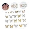 DECHOUS 22pcs Butterfly Nail Charms Unique Manicure Decorations Lightweight Nail