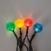 LumaBase Solar Powered Crystal Ball String Lights - Multicolor