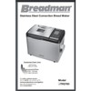 Breadman TR2700 Bread Maker Machine Owner and Recipe Manual 80 pages
