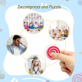 25 Pack Fidget Spinner Mini Toys,Party Favors Supplies Birthday Gifts Easter Basket Goodie Bags Stuffers for Kids Adults,Sensory Toys for Boys Girls Stress Relief,Treasure Box Toy Classroom Prizes