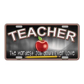 Teacher Novelty Metal License Plate Tag LP-8575