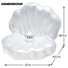 Triumpeek Inflatable Seashell Pool Float, Blow Up Giant Clam Floatie