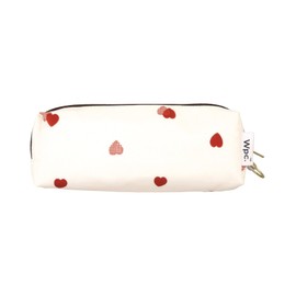 [2025] Wpc. Folding Umbrella, Drawing, Checked Heart, Mini Off Rain Umbrella, Rain or Shine, Commuting to Work, School, Travel, Stylish, Cute, Women's, Girly, Clear x Gold Handle, 6808-305-002