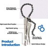 Glarks 2Pcs 9" Locking Chain Clamp with 20" Chain, Heavy-Duty