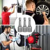 3 Pcs Magnetic Nut Setter Driver Drill Bit Set, 1/4"