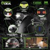 GREEN DEVIL Hard Hat Safety Helmet with Rechargeable Headlamp Light