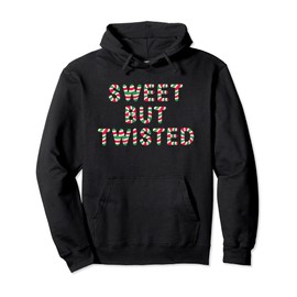 Sweet But Twisted Funny Christmas Candy Lollipop Costume Pullover Hoodie