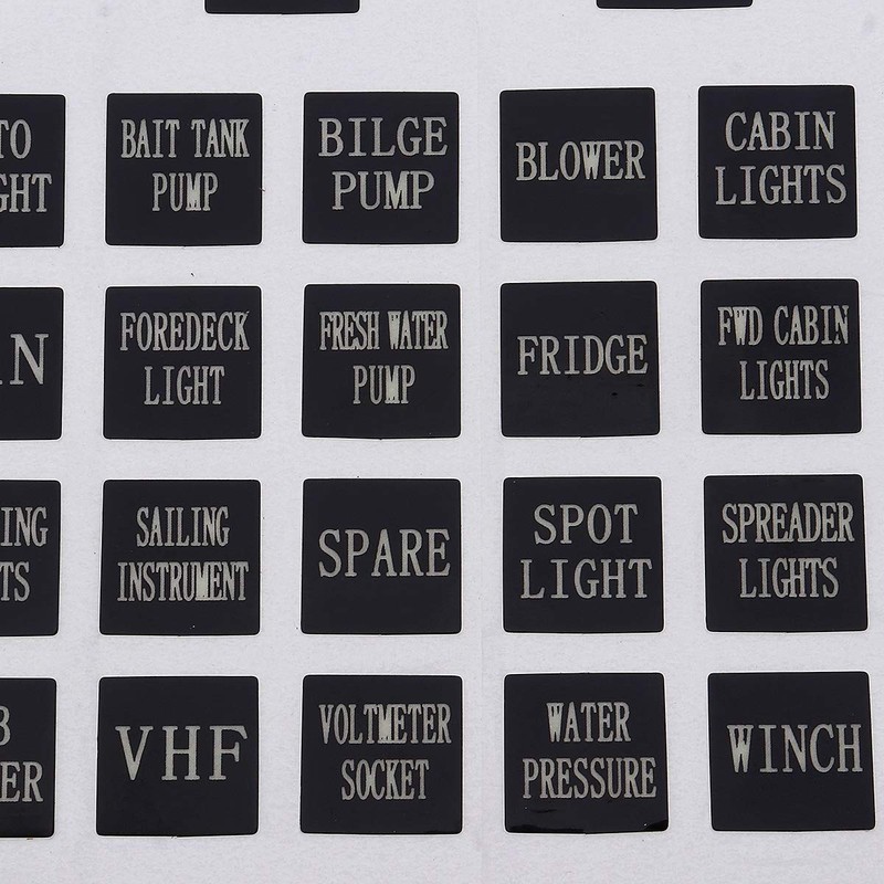 C-FUNN Rocker Switch Sticker Switch Panel Sticker Car Boat Truck