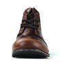OSSTONE Moto Boots for Men Fashion lace-up Leather Chukka Boots
