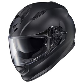ScorpionEXO Ryzer Full Face Motorcycle Helmet with Pinlock Ready Shield with Integrated Speaker Pockets DOT ECE Approved Solid (Matte Black - Medium)