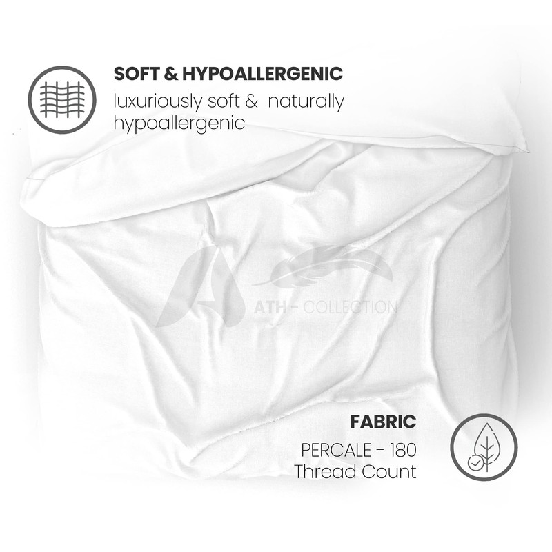 AATH COLLECTION Egyptian Cotton Fitted Sheet 23 CM Deep, 200