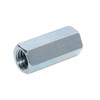 Pack of 5 Threaded Sockets Hexagonal M6 x 30 Rustproof - Long Nuts Hex Sleeves Threaded Sleeves Spacer Connecting Nuts Spacer Sleeves
