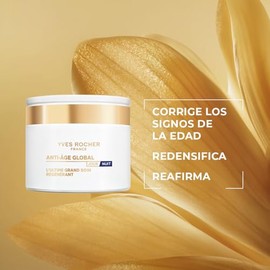 YVES ROCHER - Anti Age Global - Crema Facial Intensiva Antiarrugas - Día y Noche - Corrige 10 Signos de la edad - Para todo tipo de Piel - 75 ml